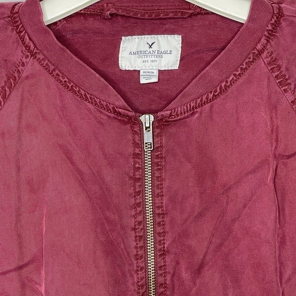 American Eagle Outfitters Jacket Burgundy - Picture 7 of 8